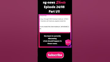 Ng-News 24/08 (1/2): Discussion about effect()  #angular #coding #programming