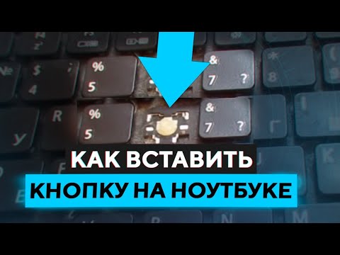 КАК ВСТАВИТЬ КНОПКУ В НОУТБУКЕ?