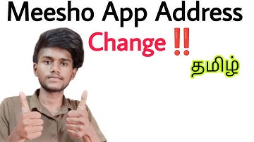 how to change address in meesho  meesho address change/meesho address change pannuvathu eppadi/tamil
