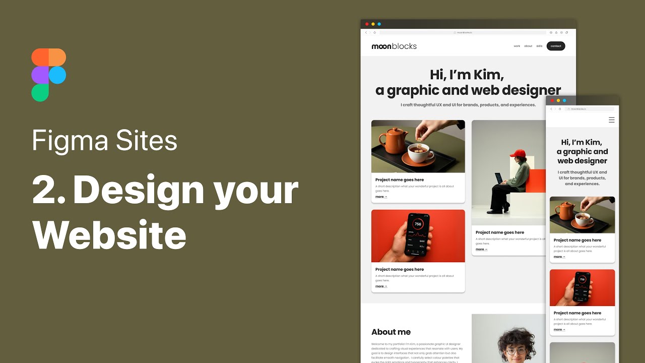 Figma Sites Tutorial – Step 2: Design Your Website - YouTube