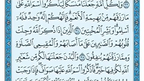 سورة الحج مكتوبة - علي جابر