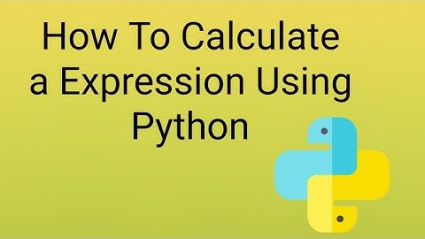 How To Evaluate A Expression Using Python | programming with Python