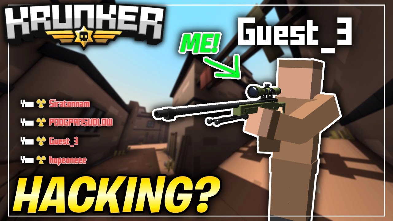 I PRETENDED TO BE A GUEST IN KRUNKER.IO! (you wont believe what happened..)