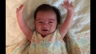 Baby Throws Hands in Air Every Morning