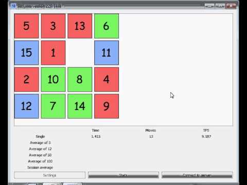 15 puzzle (2H) Ao5: 8.080
