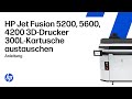 Ersetzen Sie eine 300L-Kartusche an HP Jet Fusion 5200, 5600 und 4200 3D-Verarbeitungsstationen