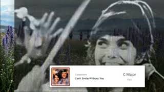 I Cant Smile Without You   Play Along  C