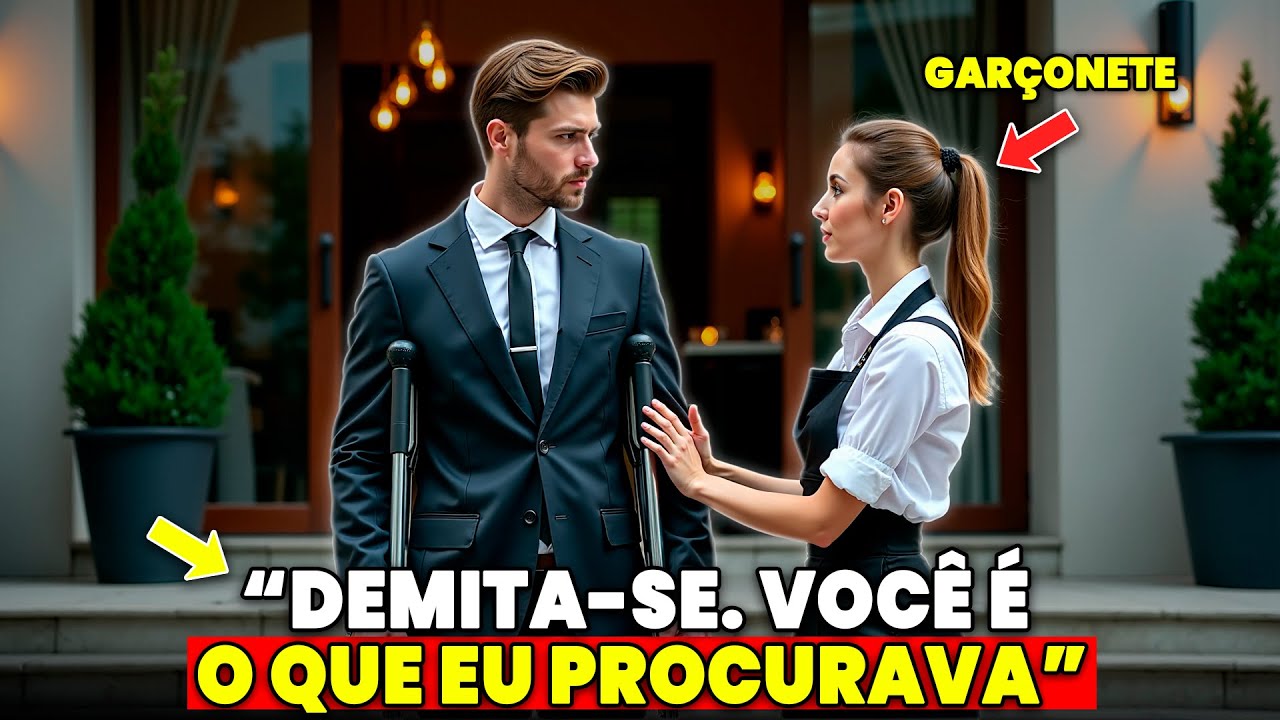 NINGUÉM QUIS AJUDAR ELE A SUBIR A ESCADA; então a GARÇONETE REAGE e se SURPREENDE no DIA SEGUINTE...