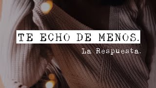 Respuesta a Te Echo de Menos (Beret) - NINNA chords