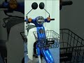 Gắn Rổ Xe và Baga Mũi Cho Honda Cub Nhật 50 Xanh Biển