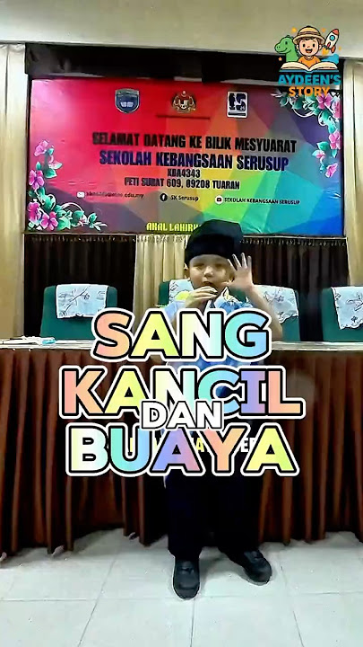 Sang Kancil dan Buaya oleh Aydeen. #bercerita #storytelling #ceritarakyat