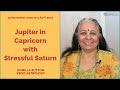 Jupiter in Capricorn with Stressful Saturn: Komilla Sutton