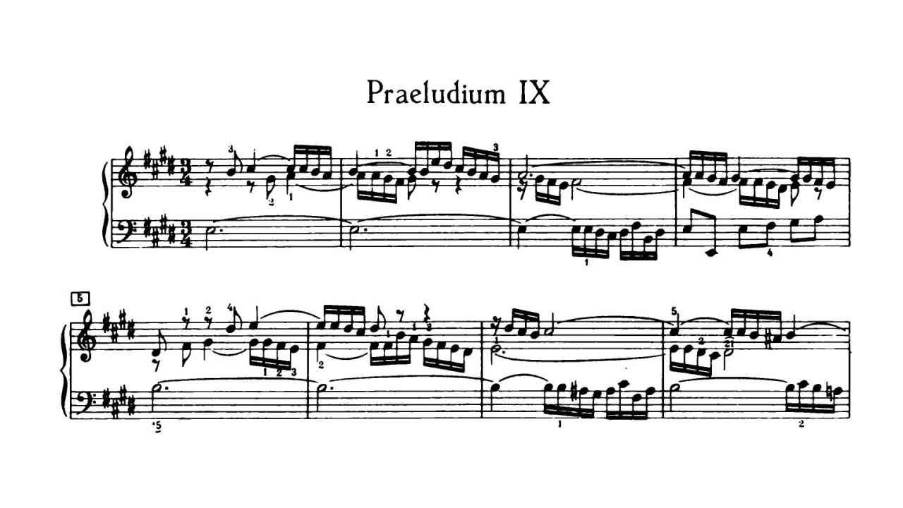 J. S. Bach - Prelude and Fugue in E major BWV 878, WTC Book 2