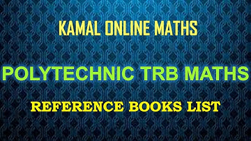 Polytechnic TRB Maths | Books for Study