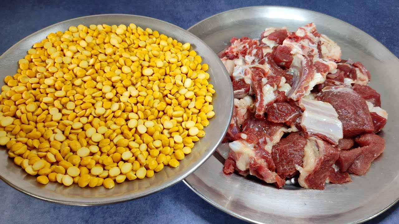 बकरे के मटन के साथ दाल को सिंपल नये मसाले के साथ बनाकर देखिये उंगलिया चाटते रह जाओंगे |Mutton Recipe