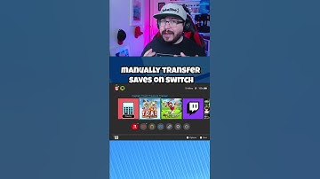 How to manually transfer save data on Switch