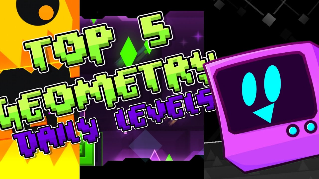Top 5 niveles Daily Geometry Dash - YouTube