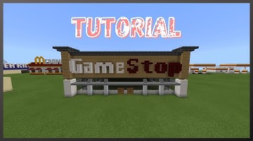 Minecraft Tutorial: How To Make GameStop! (New Version)
