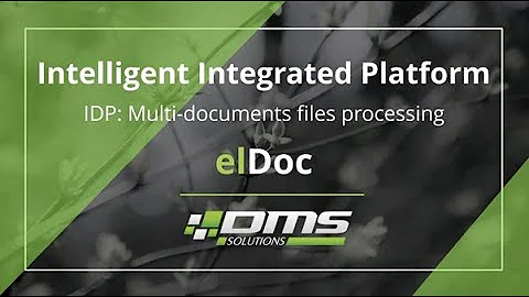 elDoc - Intelligent Document Processing | Multi-page and multi-documents files processing | OCR