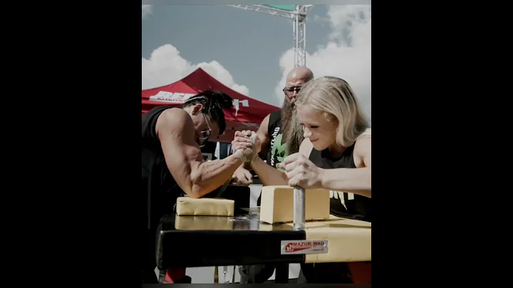 Watch Kristen Nun armwrestling! Amazing!