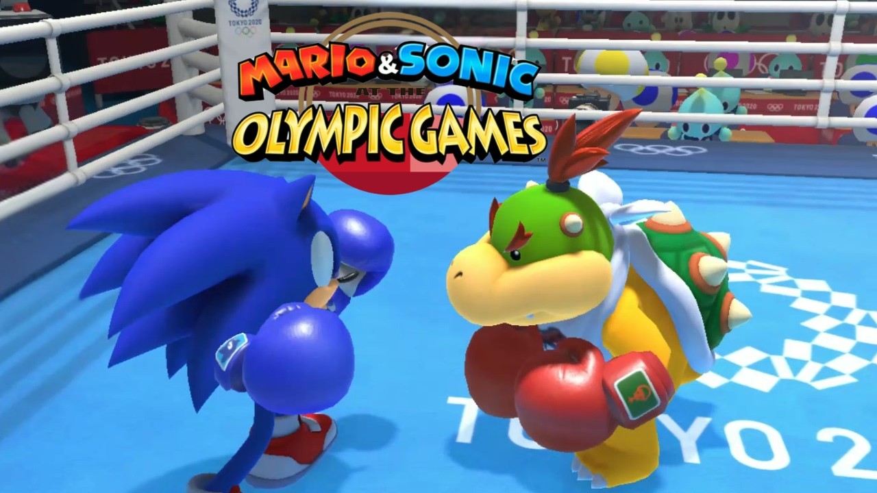 Бокс, сложный геймплей, Марио и Соник на Олимпийских играх в Токио 2020, Соник, Марио, Тейлз, Нак...
