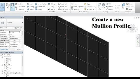 Create a new Mullion Profile.