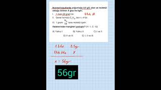 Mol Kavramı Soru Çözümü