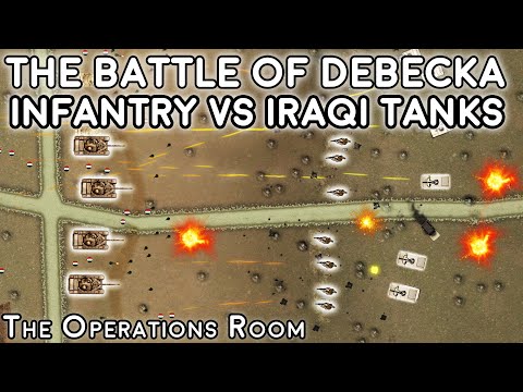 US & Peshmerga Infantry vs Iraqi Tanks, The Battle of Debecka 2003 - Animated