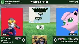 Waddle Wednesday 210 - Winners Finals - Jmook (Sheik) vs Hungrybox (Puff)