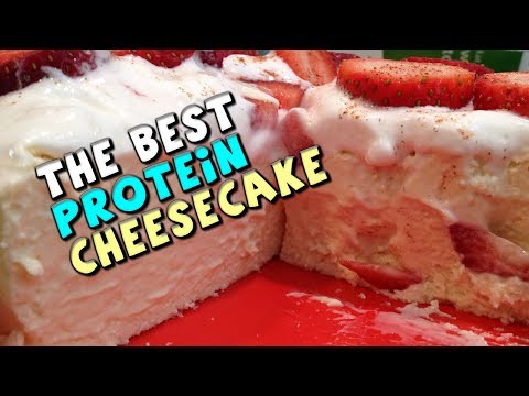The Best PROTEIN Cheesecake Recipe! (135g Protein, 11g Fat)