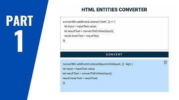 How To Create HTML Entities Encoder Using HTML, CSS and JavaScript (Part 1)