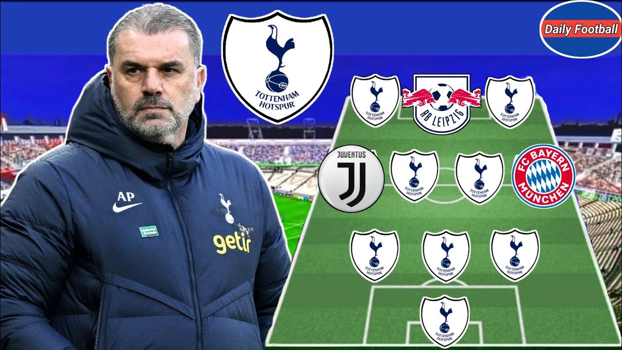Tottenham Next Season Lineup Under Postecoglou Tottenham Transfers News 2025 YouTube 