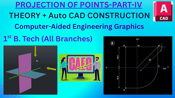 Projection of Points – Part 4 | Problems 7 & 8 | Engineering Graphics | AutoCAD Tutorial | CAEG |