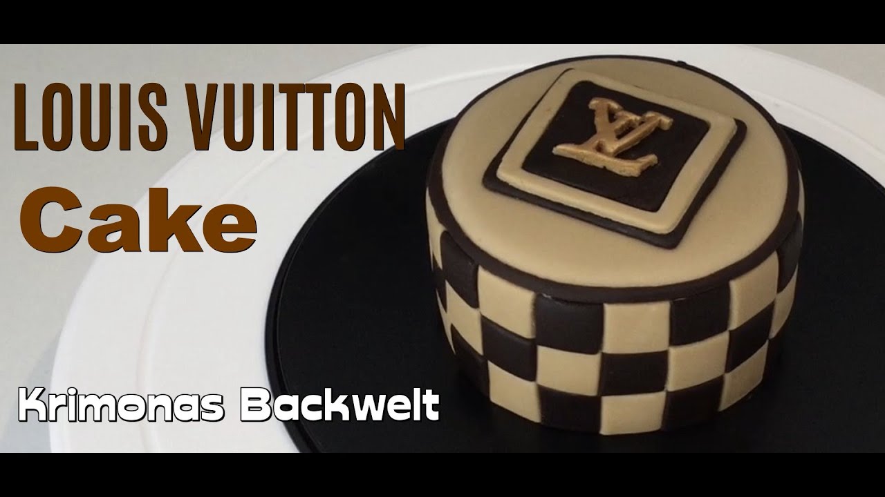 Louis Vuitton handbag cake instructional video
