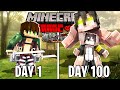 Minecraft - We Survived 100 Days in Shingeki No Kyojin: Attack on Titan