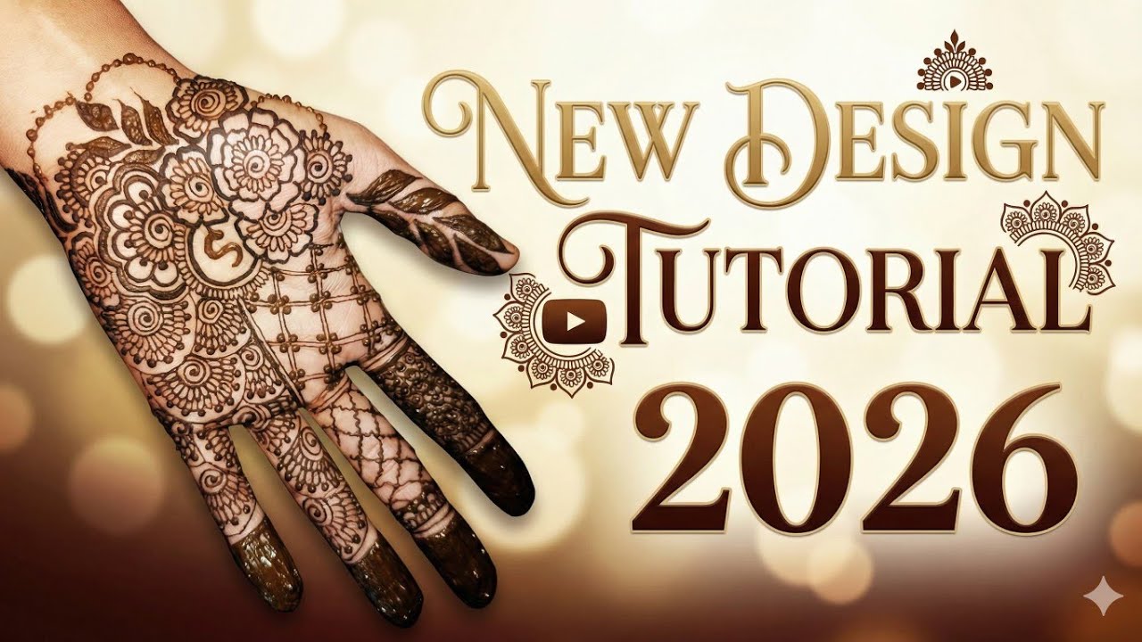 New Mehndi design tutorial l front hand design l simple and unique design 2026 