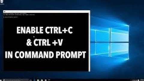How to Enable Copy & Paste in Command Prompt