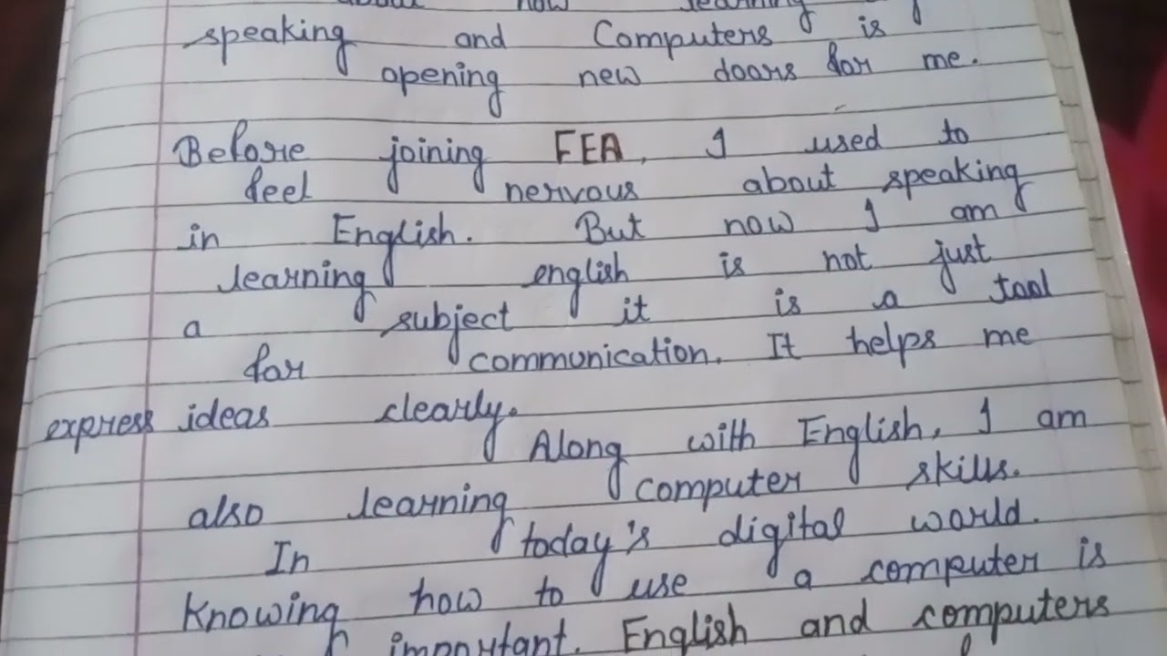 FEA Speech very simple language 