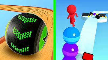 Going Balls Vs Stack Rider 🔳🧿Walkthrough Android iOS Gameplay GSM12