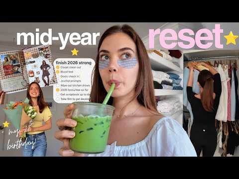 Thumbnail for mid-year LIFE RESET⭐️ reorganising my house, goals check-in, journal prompts & more!