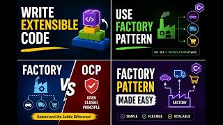 Factory Design Pattern in C# from Scratch | Why OCP Isn't Enough? | Factory Design Pattern vs OCP