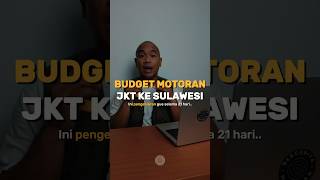 My budget for a motorbike ride from Jakarta to Sulawesi. What's yours?