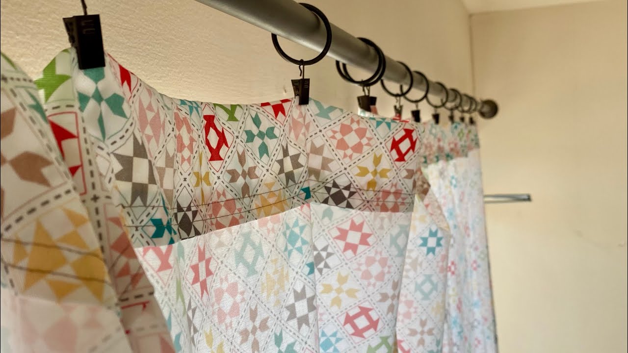 Making Curtains for the Quilt Shop!