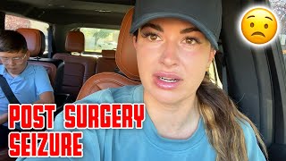 POST SURGERY SEIZURE | SEIZURE AT SCHOOL | CHECKED OUT OF SCHOOL