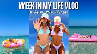WEEK IN MY LIFE FLORIDA || rowdy weekend w/ new friends, lots of beach days, trying new restaurants