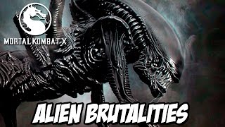 Mortal Kombat X - ALIEN BRUTALITIES