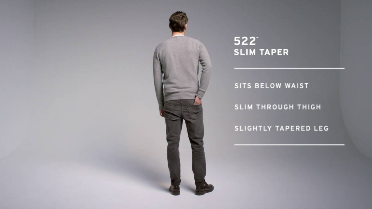 Men's 522 slim taper - YouTube