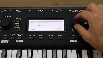 Korg Kross 2 Tutorial: Load banks and individual programs and combinations from an SD card
