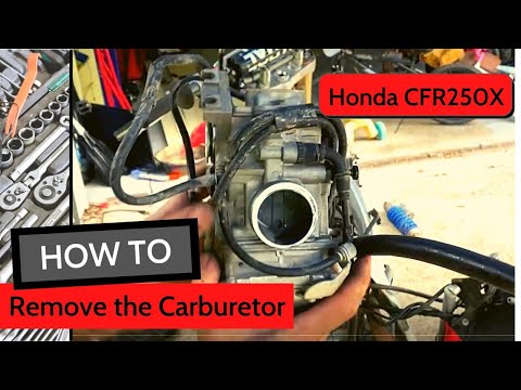 Honda CFR250X Carburetor removal | DIY Repair | FULL Disassemble and Reassemble