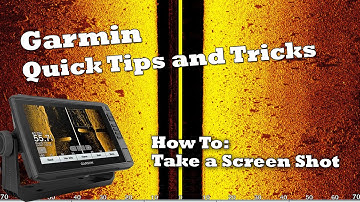 How to take a screen shot - Garmin Echomap Quick tip!